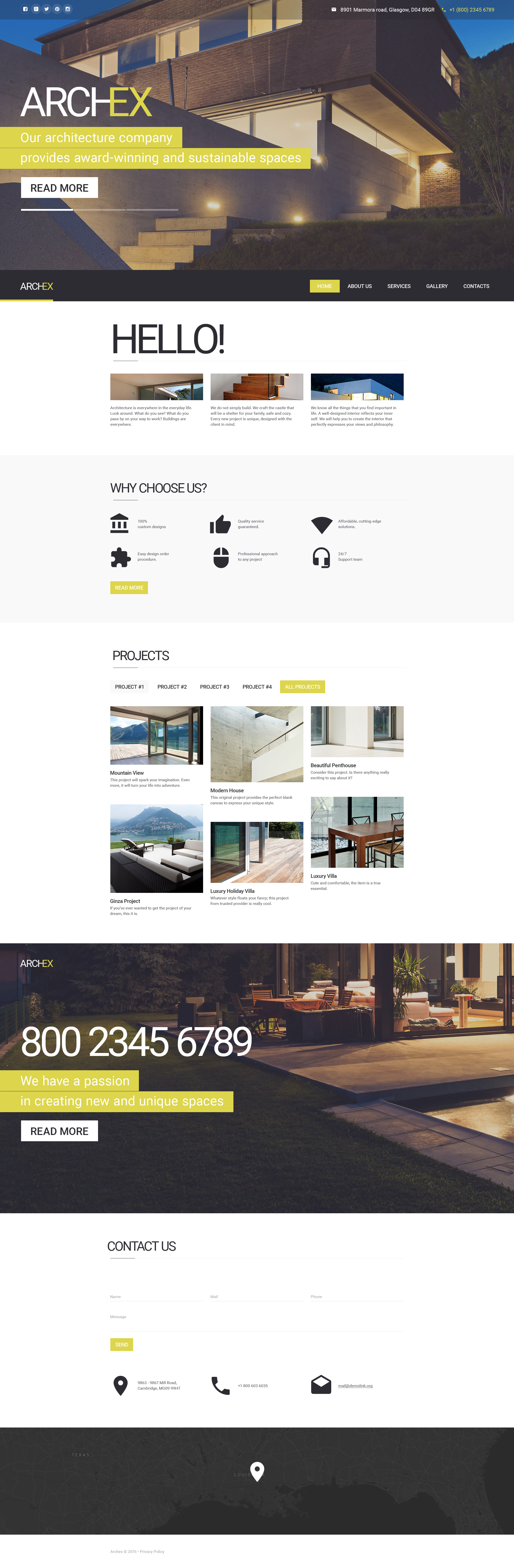Architecture Responsive Website Template