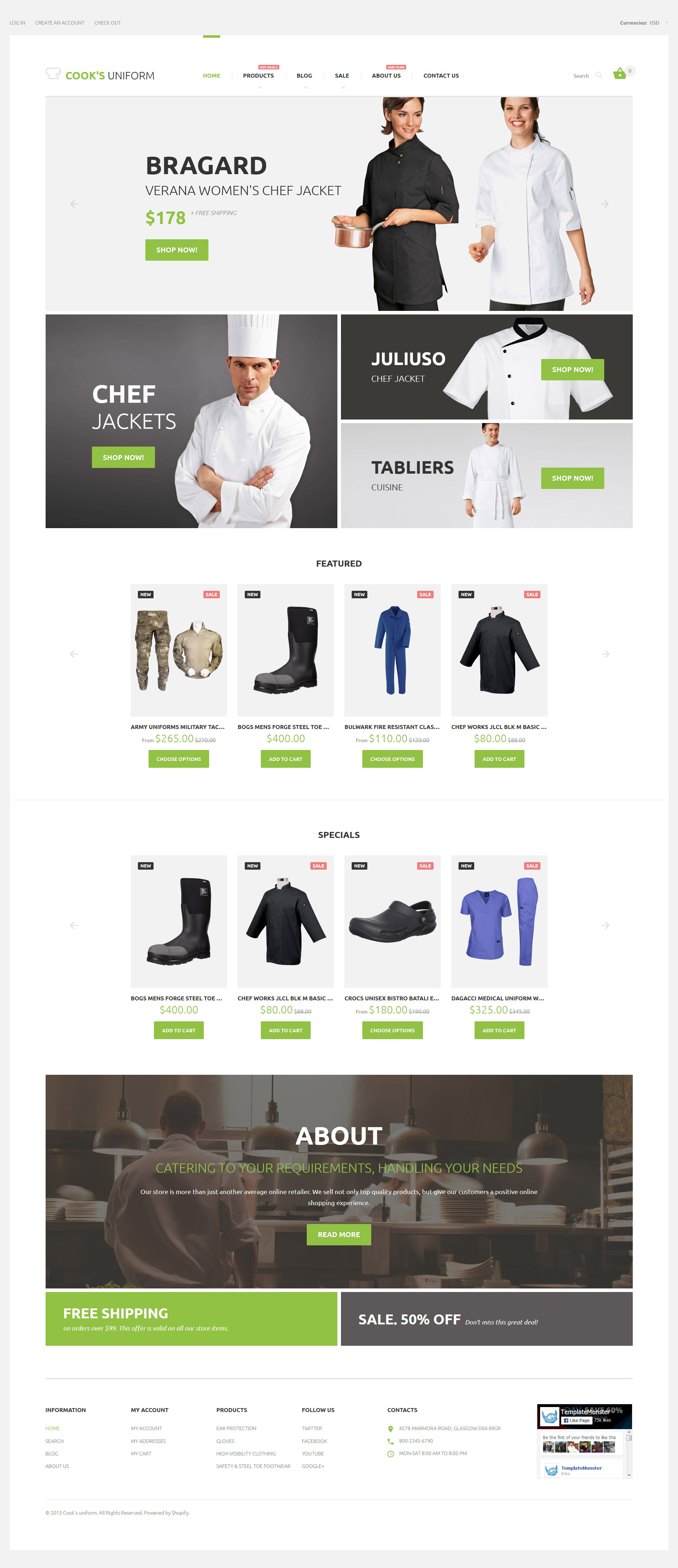 Uniform Store Responsive Shopify Theme