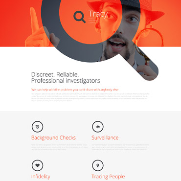Investigation Company Landing Page Templates 57631
