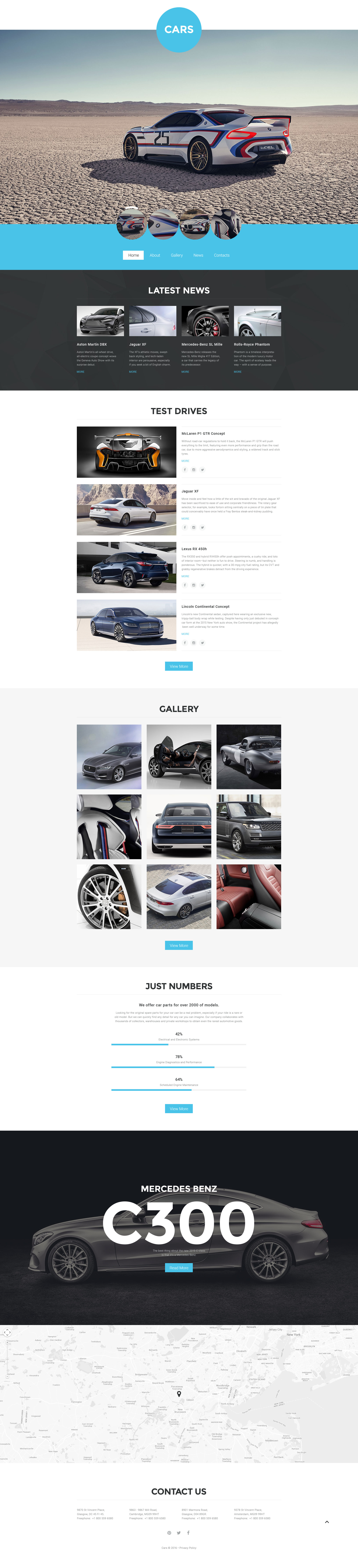 Car Club Website Template