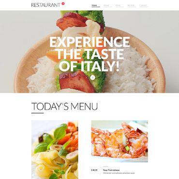 Restaurant Pizzeria Responsive Website Templates 57641