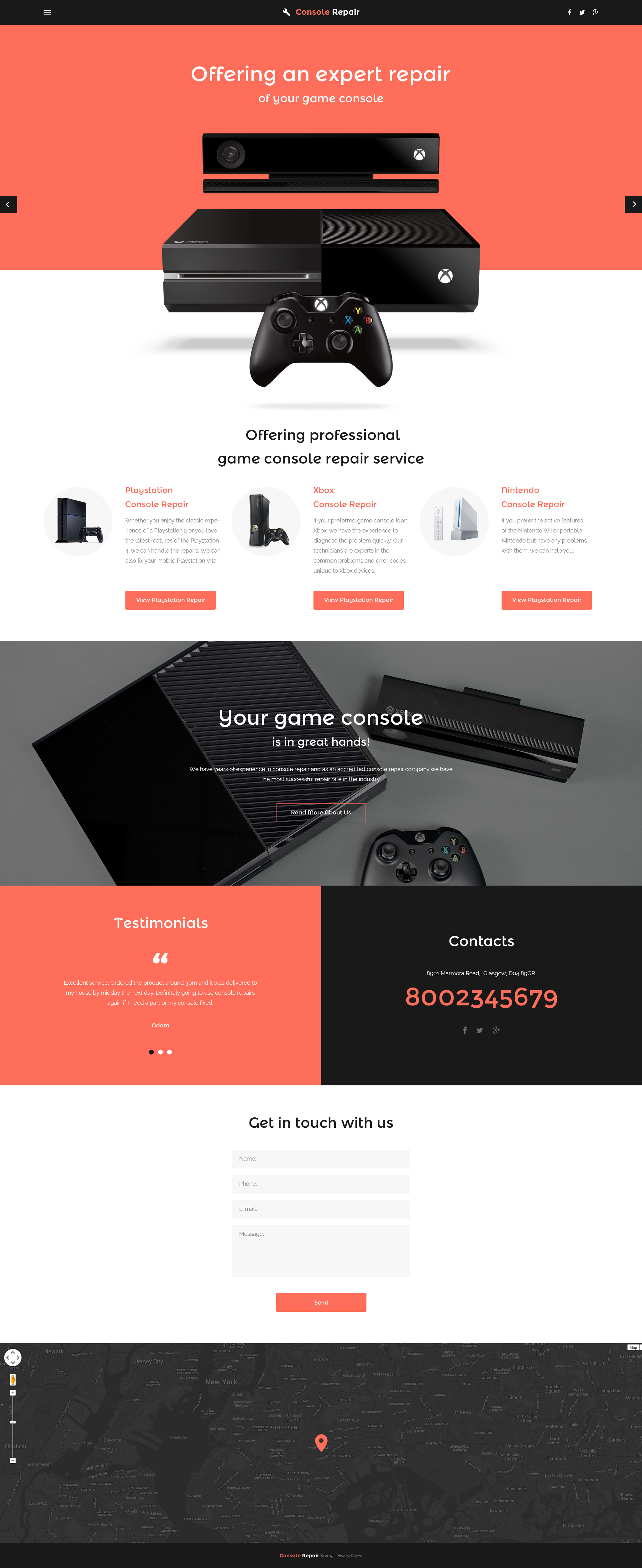 Video Games Website Template