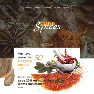 Spice Store OpenCart Templates 57681