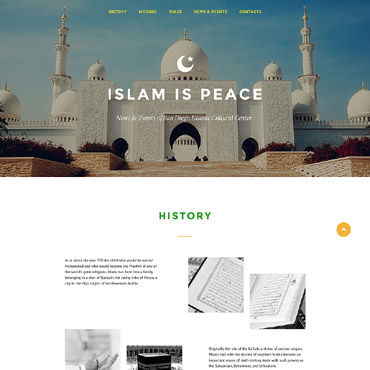Moslems Religion Landing Page Templates 57706