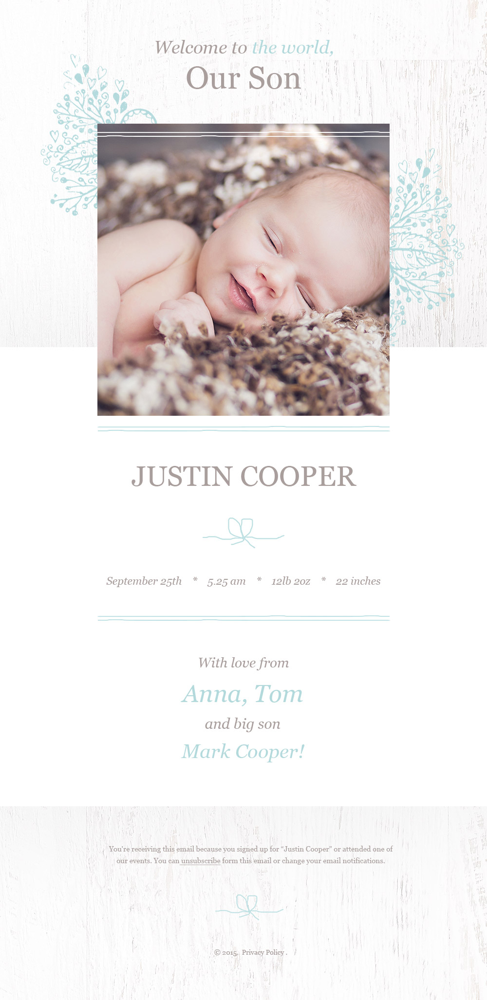 Newborn Responsive Newsletter Template