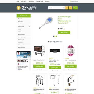 Equipment Medicine OpenCart Templates 57712