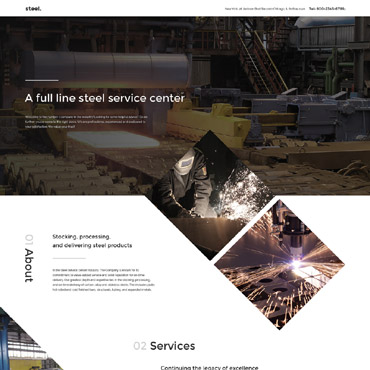 Company Industry Landing Page Templates 57716