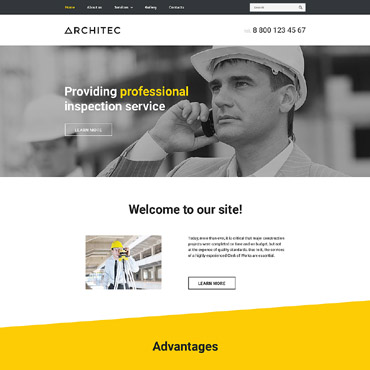 Architecture Company Responsive Website Templates 57730