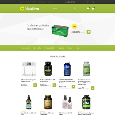 Drugs Store OpenCart Templates 57773