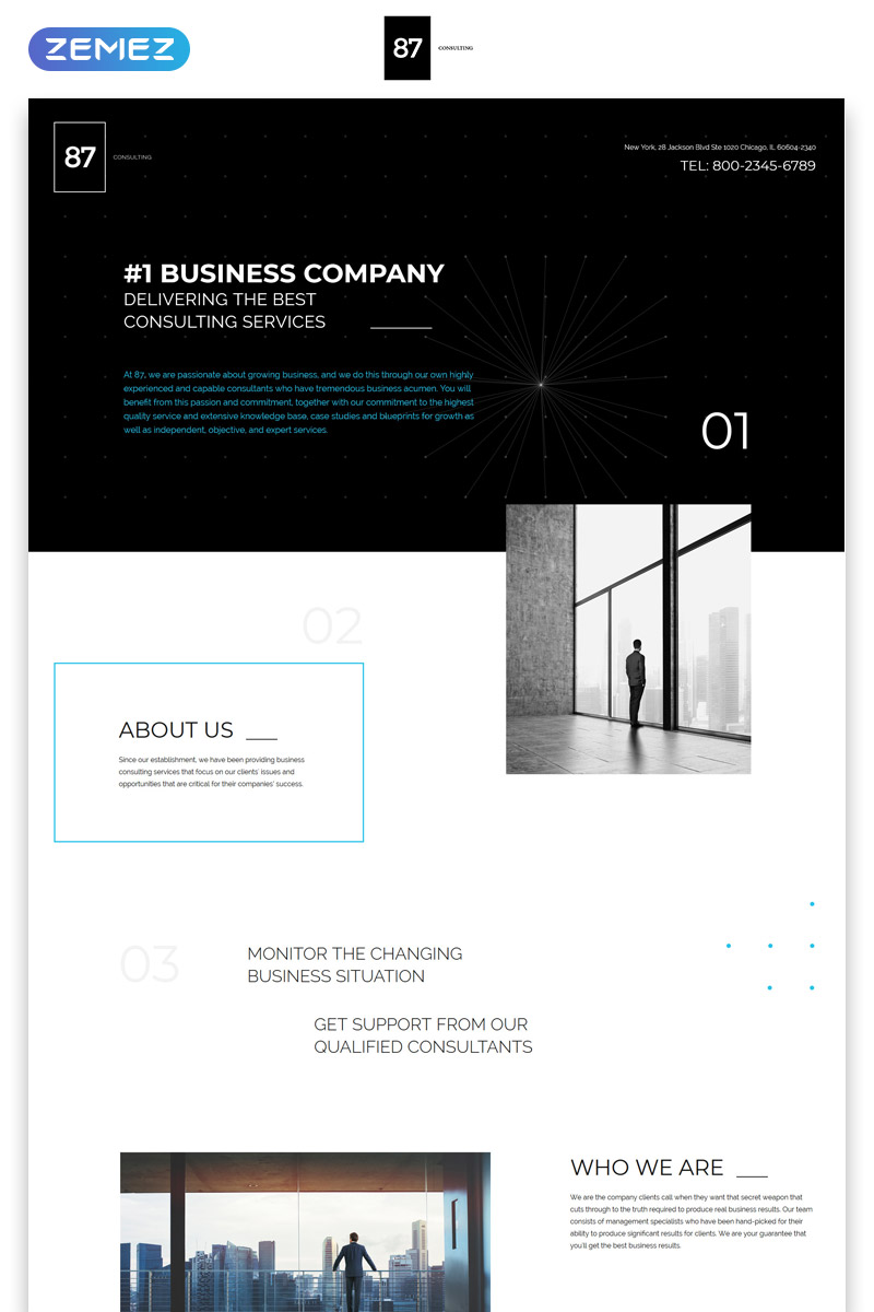 87 - Business & Corporate Creative HTML Landing Page Template