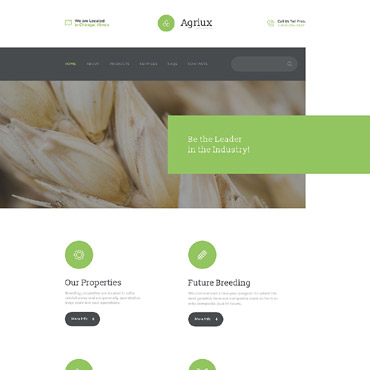 Agriculture Company Responsive Website Templates 57794