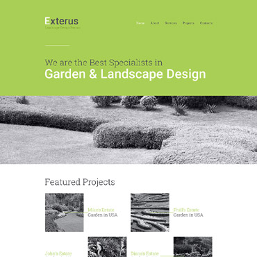 Landscape Curbing Responsive Website Templates 57797