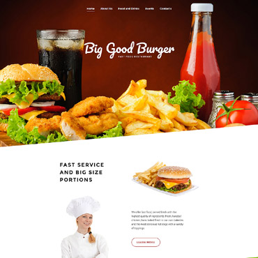 Good Burger Responsive Website Templates 57800