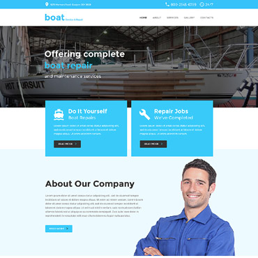 Boat Cms Responsive Website Templates 57814