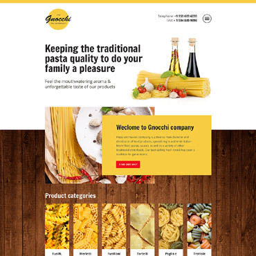 Pasta & Responsive Website Templates 57818