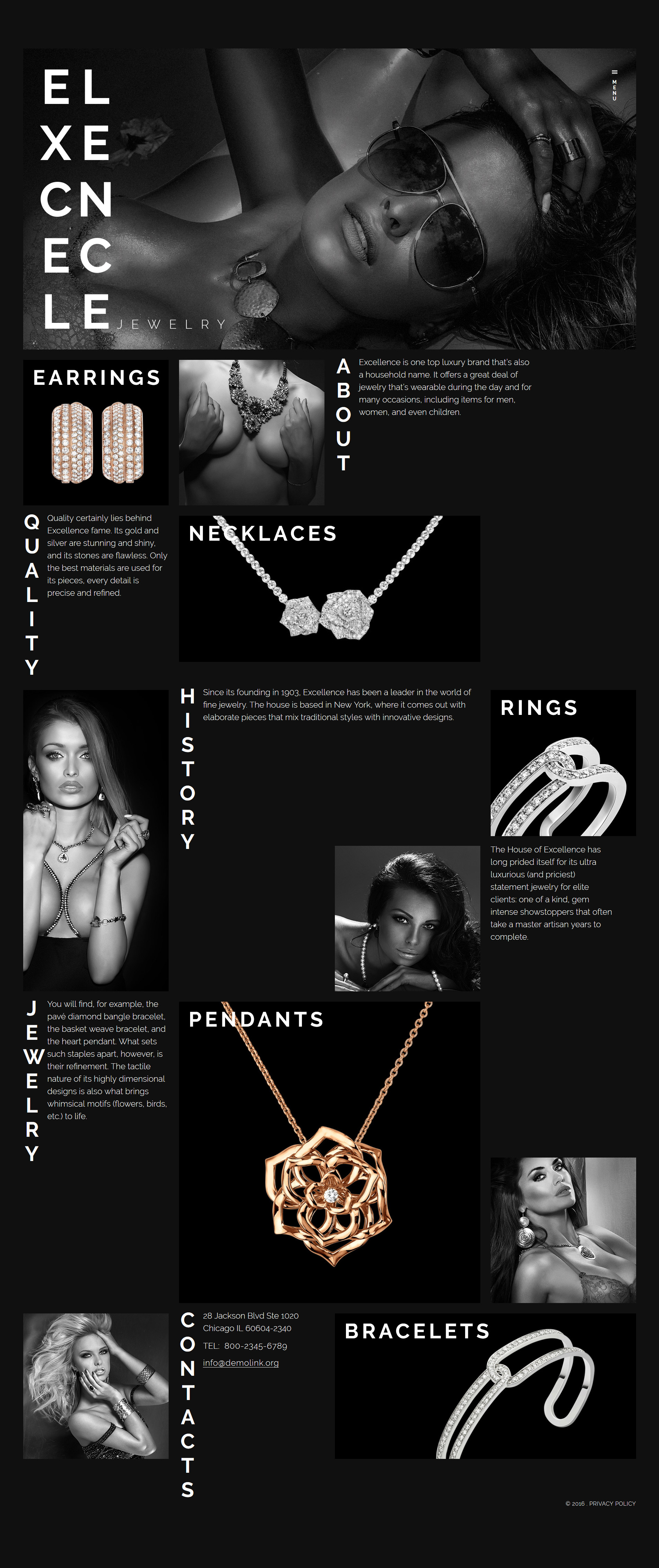 Jewelry Responsive Website Template