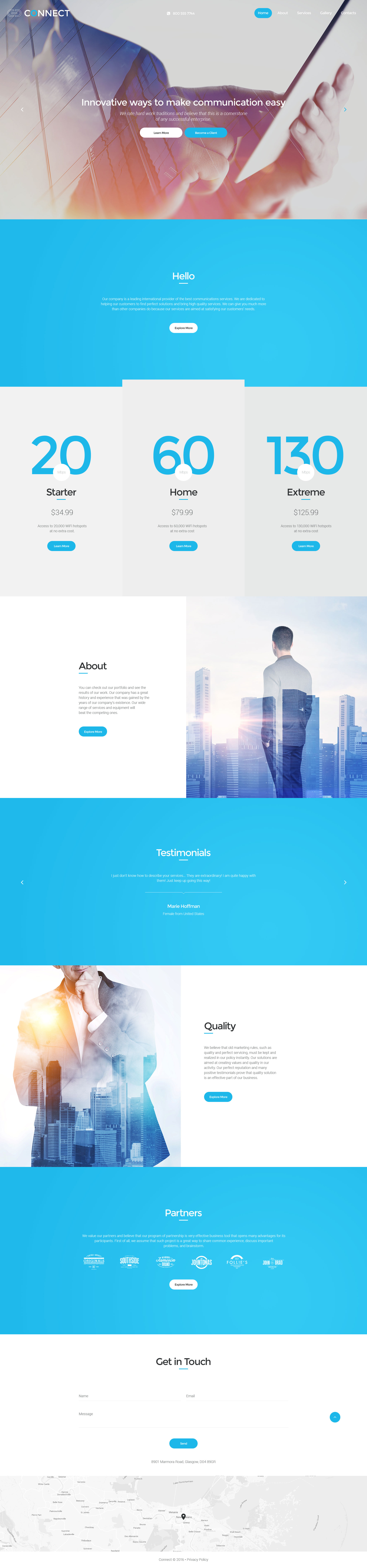 Connect Website Template