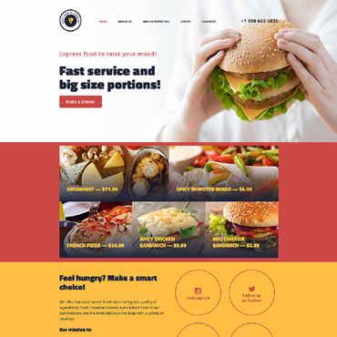 Food Small Responsive Website Templates 57838