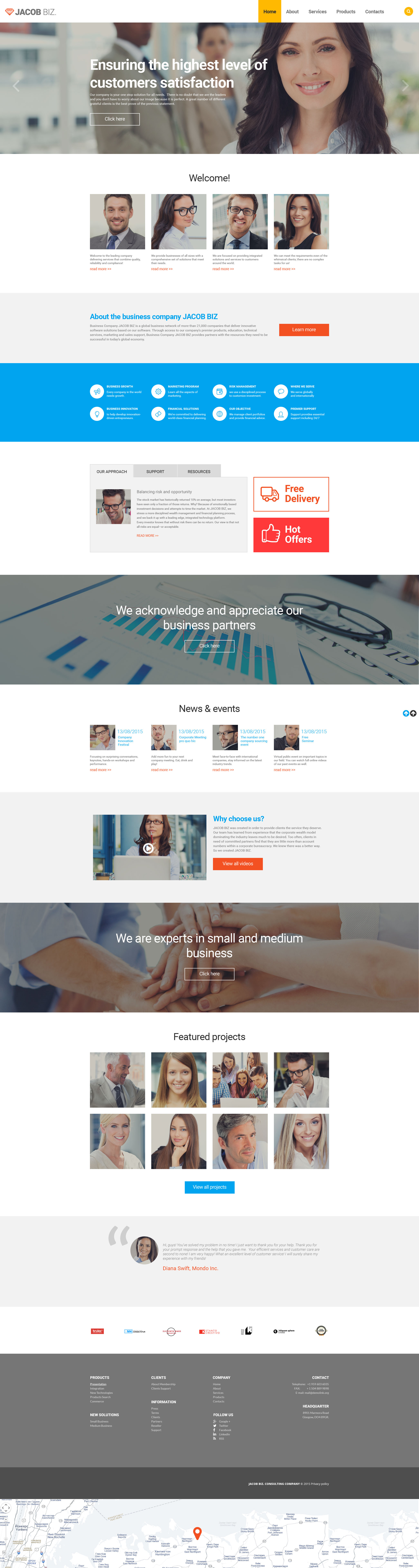 Business & Services Responsive Website Template