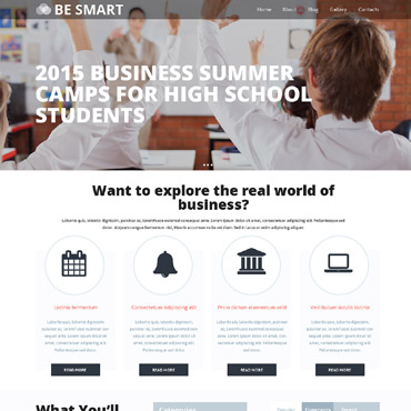 Smart Educational Responsive Website Templates 57861
