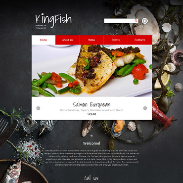 Fish Restaurant Drupal Templates 57868