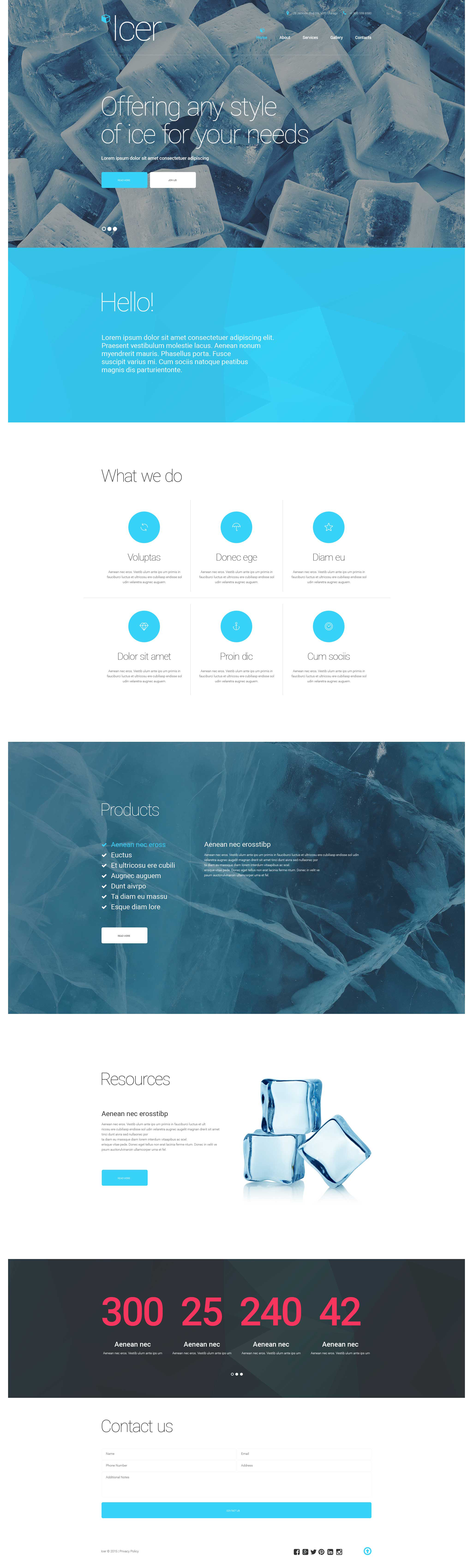 Water Responsive Website Template