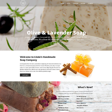 Soap Handmade Responsive Website Templates 57931