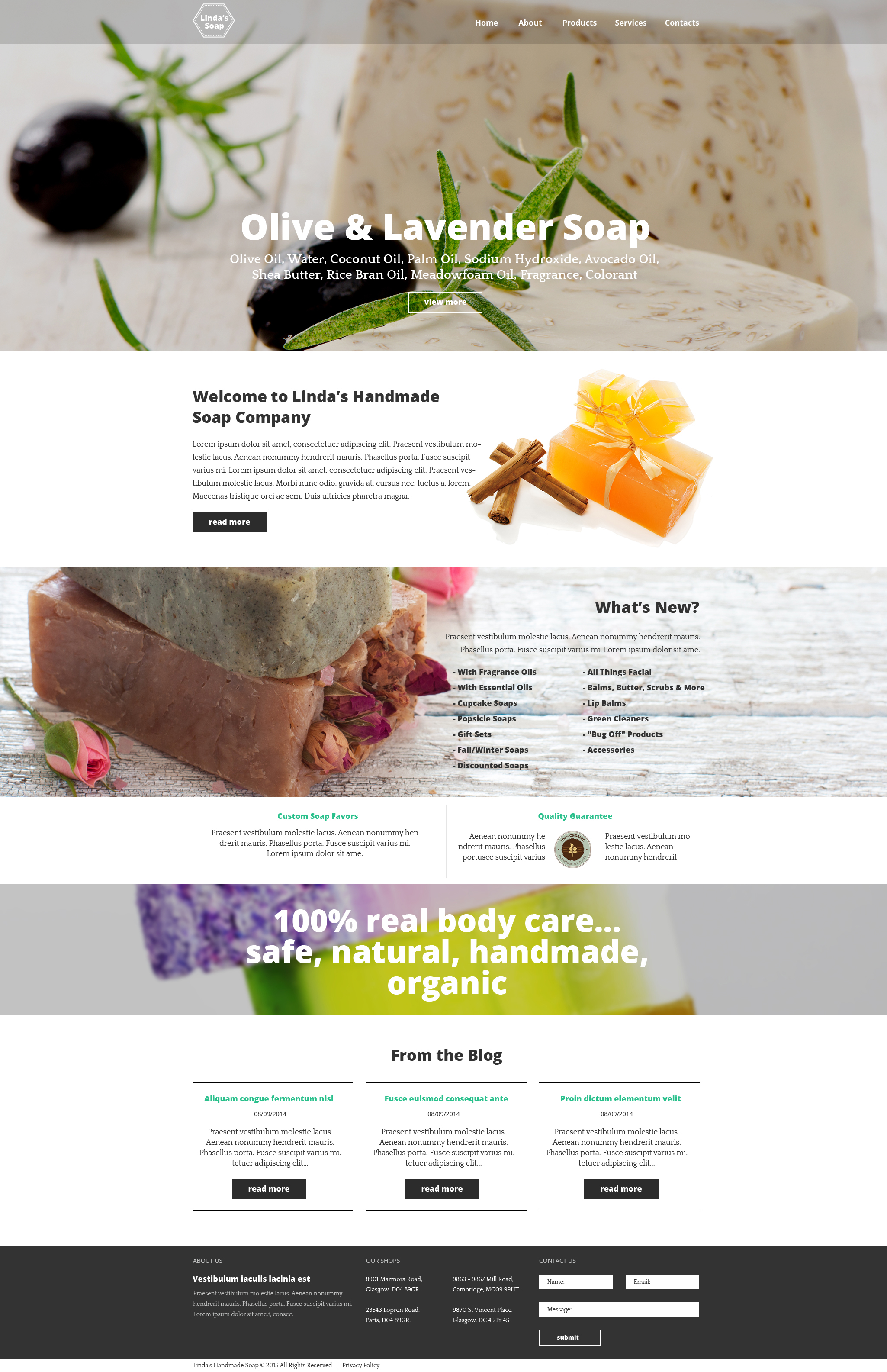 Crafts Responsive Website Template