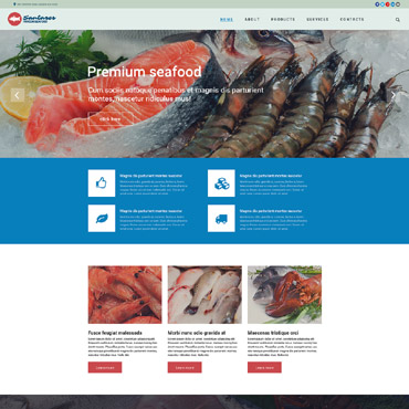 Frozen Food Responsive Website Templates 57955