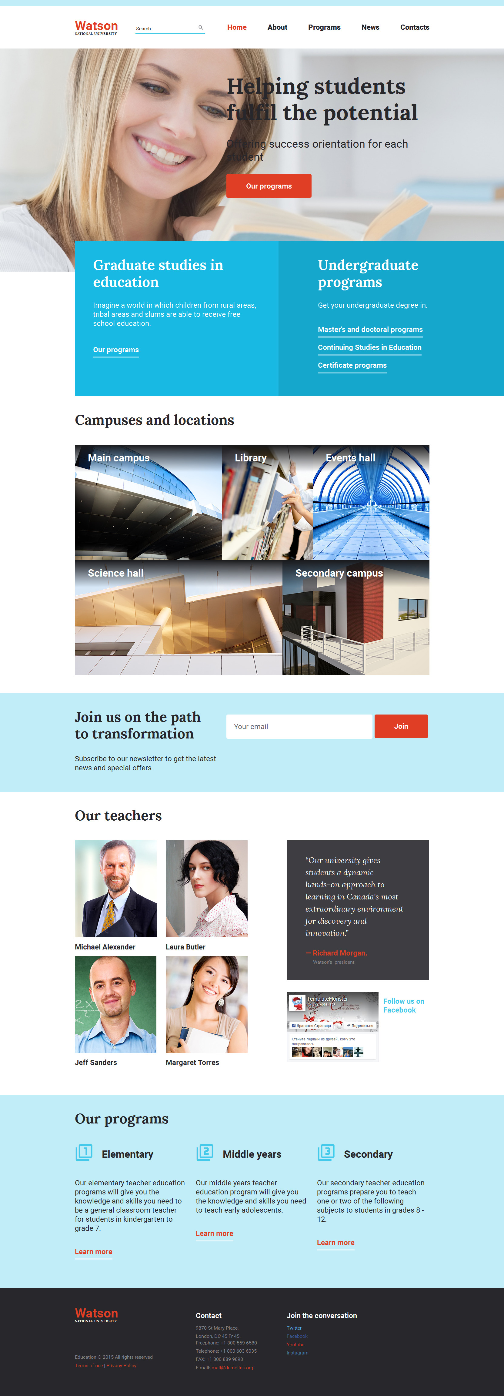 Education Website Template