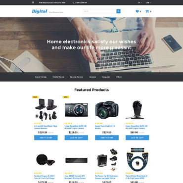 Electronic Online OpenCart Templates 57976