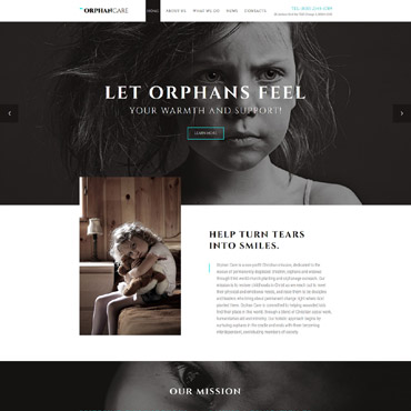 Care Charity Responsive Website Templates 57980