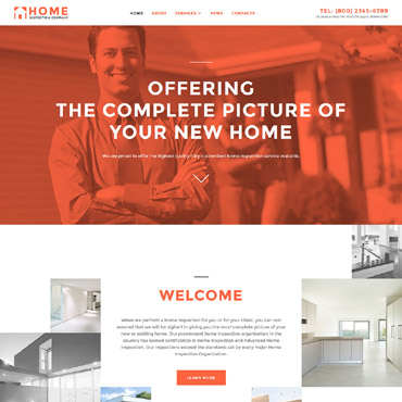 Inspection Company Responsive Website Templates 58002