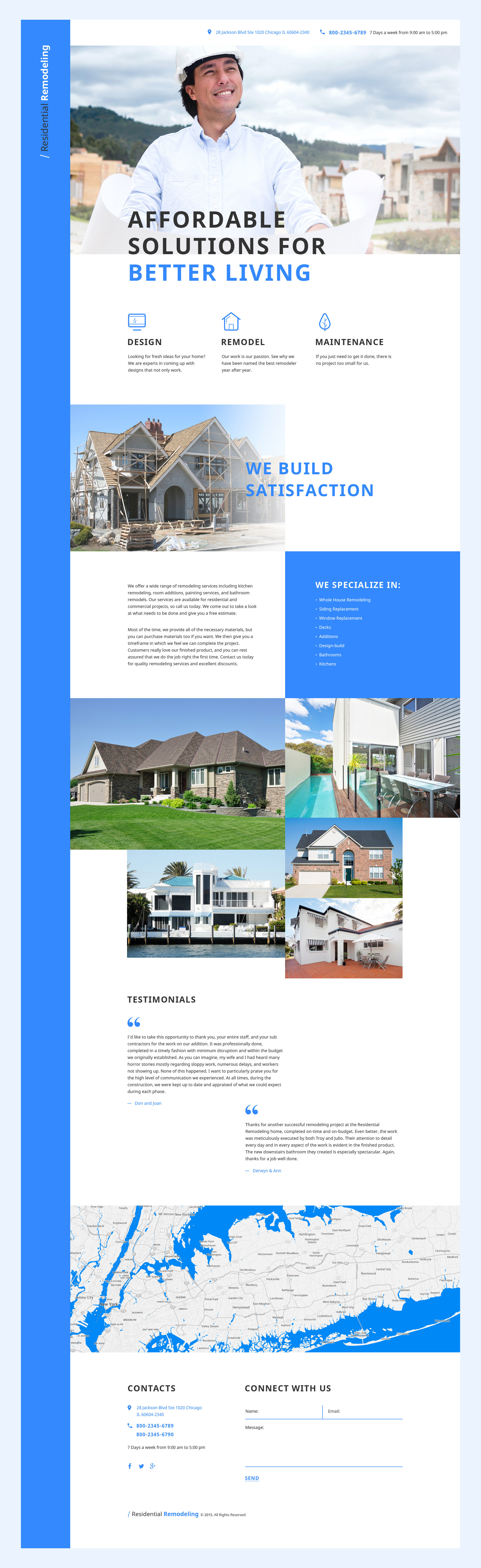 Home Remodeling Landing Page Template