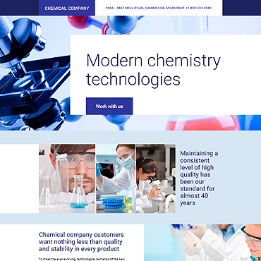 Products Chemistry Landing Page Templates 58035
