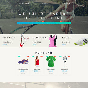 Tennis Prestashop Themes 58053