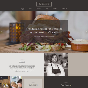 Delivery Events Responsive Website Templates 58062