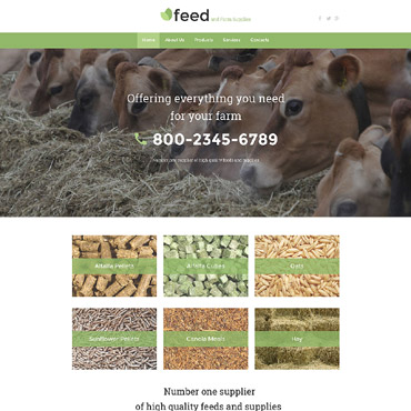 Farm Factory Responsive Website Templates 58074