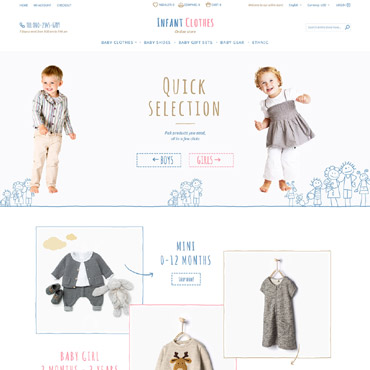 Clothes Girls Magento Themes 58079