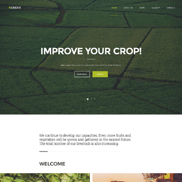 Agriculture Company Responsive Website Templates 58086
