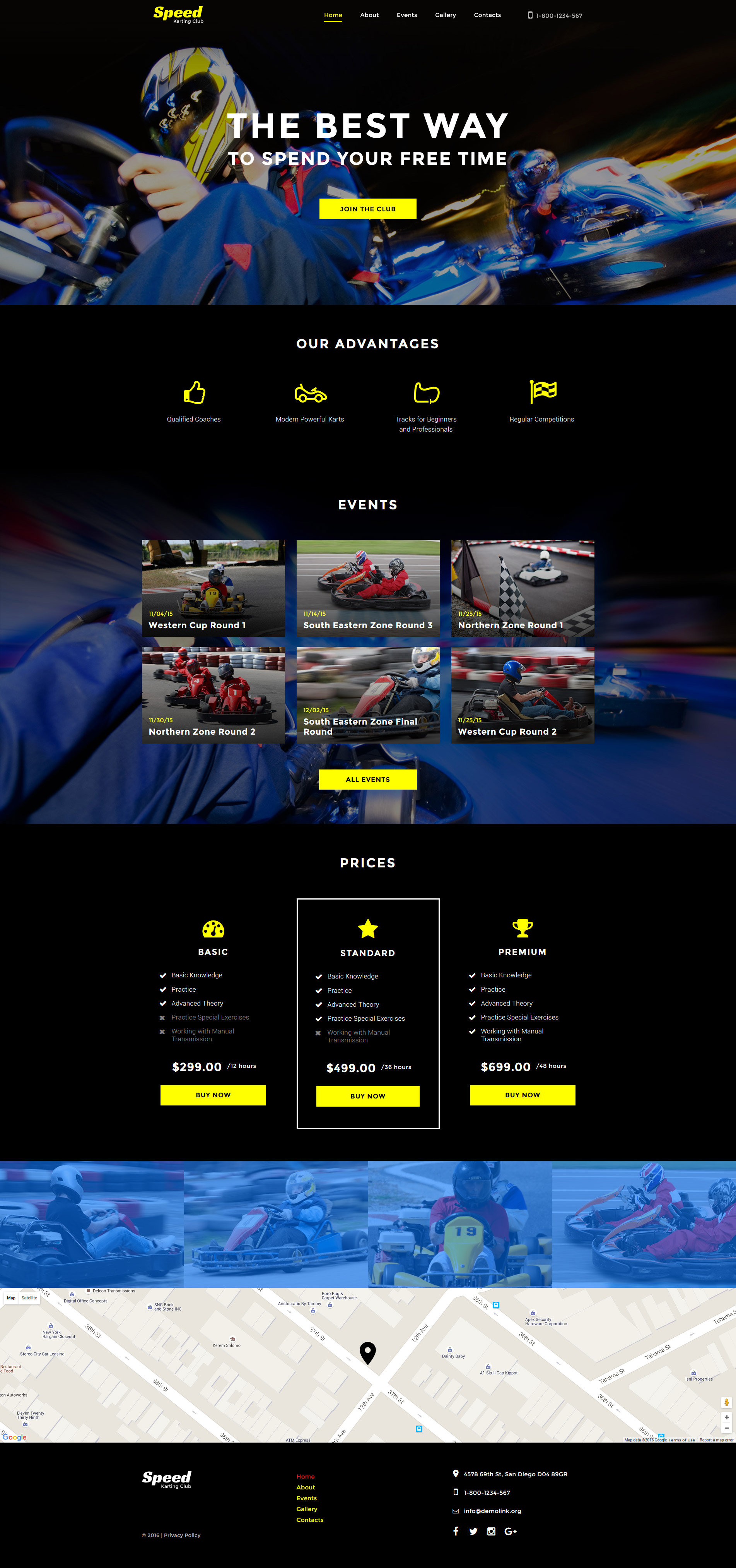 Karting Responsive Website Template