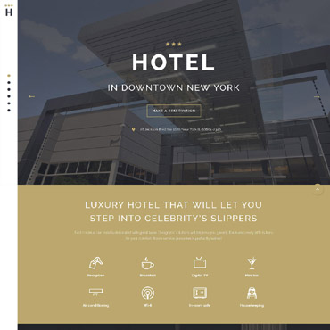 Motel Template Landing Page Templates 58112
