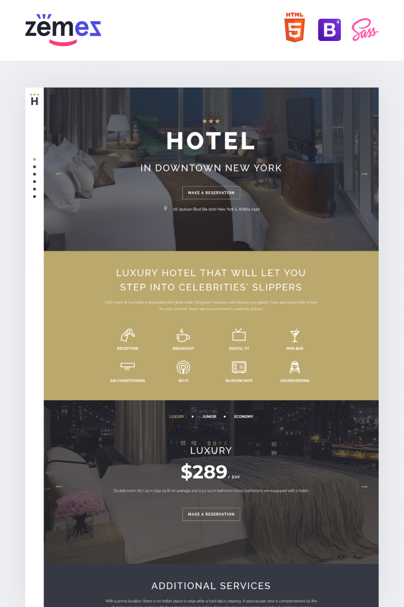 HOTEL - Travel Stylish HTML Landing Page Template