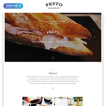 Food Drink Landing Page Templates 58125