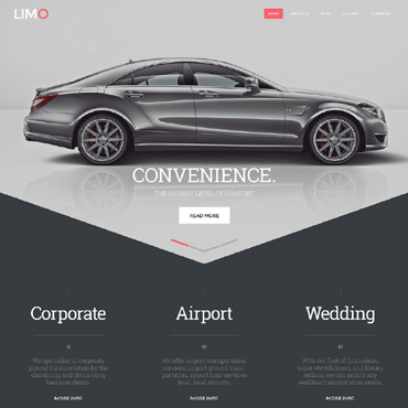 Limo Service Responsive Website Templates 58160