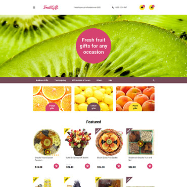 Store Fruits OpenCart Templates 58166