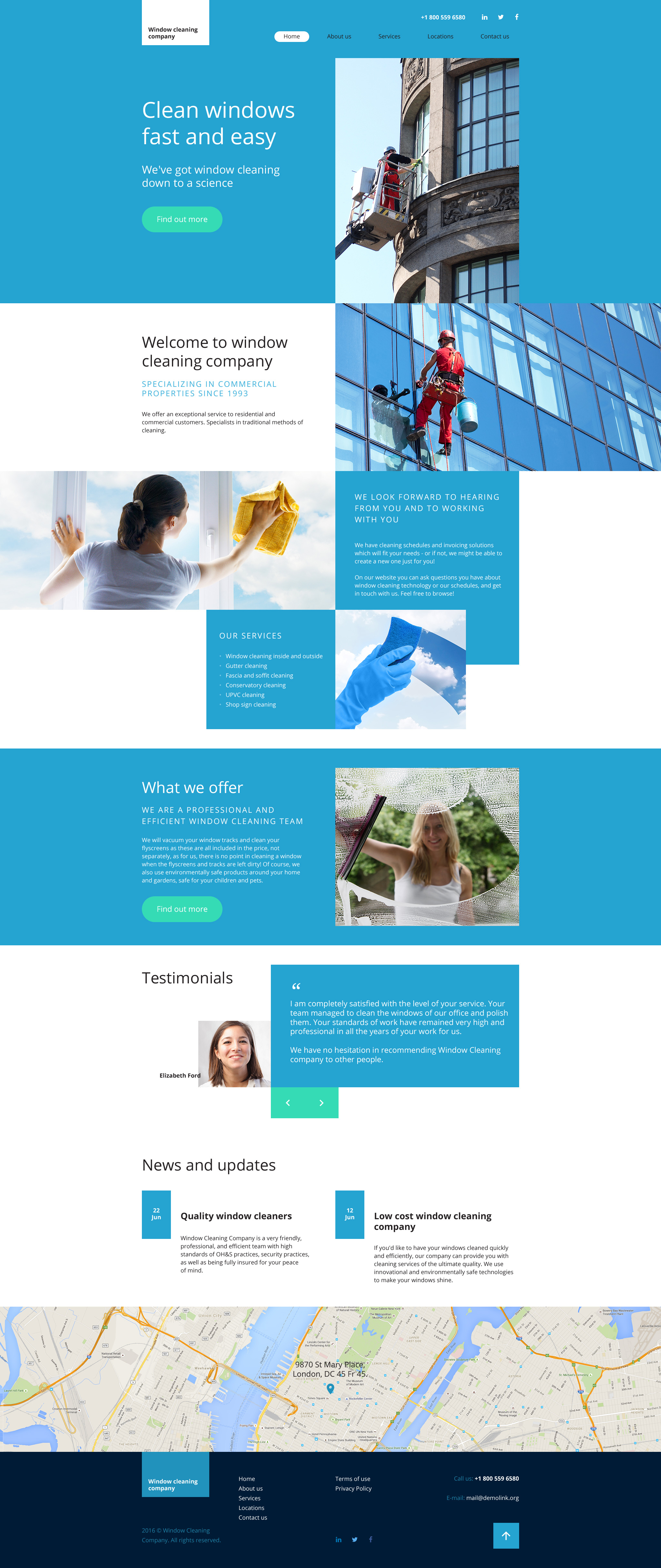 Window Cleaning Website Template