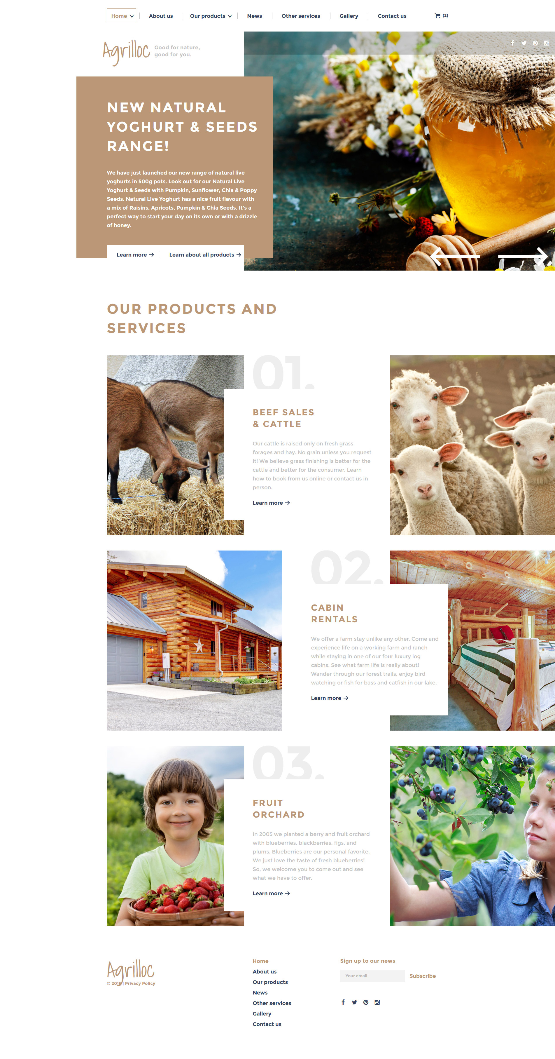 Agrilloc Website Template