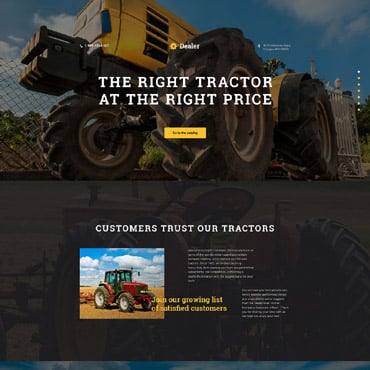 Tractors Co Landing Page Templates 58220