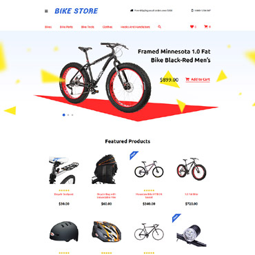 Store Bikes OpenCart Templates 58232
